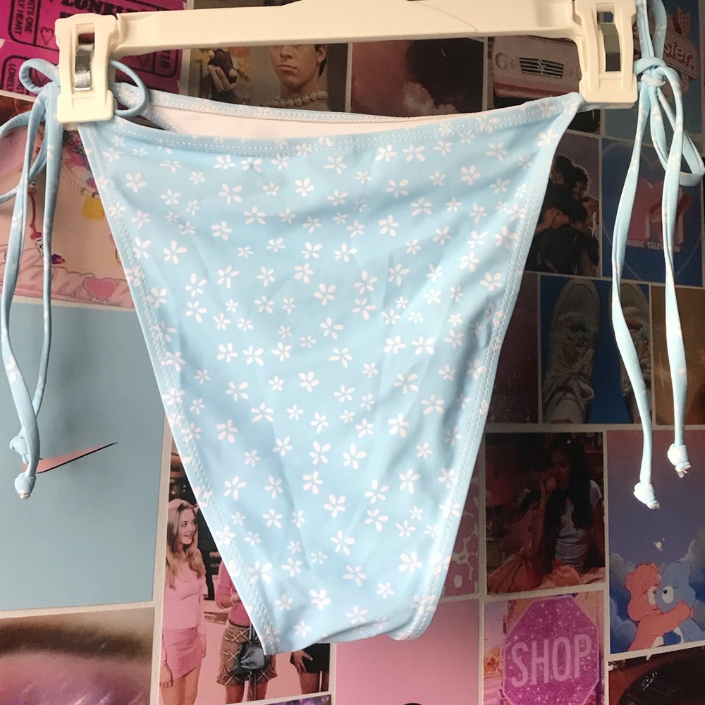Light blue bikini bottoms